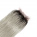 Stema 1B/Grey Straight Virgin Hair Bundles With 4x4 Lace Closure