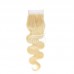 613 blonde color 4x4/ 5x5/ 6x6 Lace Closure Virgin Hair Body Wave
