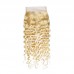 613 Blonde Deep Wave 4x4/5x5/6x6 Transparent Lace Closure Virgin Hair