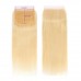 613 Blonde Straight 4X4 5X5 6X6 7X7 Transparent Lace Closure Virgin Hair