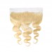 #613 blonde color 13x6 Lace Closure Virgin Hair Body Wave