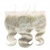 13x4 Lace Frontal Grey/Silver Body Wave Virgin Hair