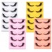 Stema 5 Pairs Faux Mink Eyelashes Natural Thick Long Fake Eyelashes Beauty