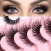 Stema 5 Pairs Faux Mink Eyelashes Natural Thick Long Fake Eyelashes Beauty