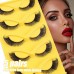 Stema 5 Pairs Faux Mink Eyelashes Natural Thick Long Fake Eyelashes Beauty