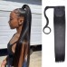 Stema Human Hair Straight Ponytail Hair Extensions