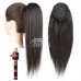 Clips in Human Hair extension Straight With Drawstring Ponytail