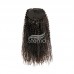 Stema Kinky Curly Drawstring Ponytail With Clips 100% Human Hair Extensions