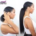 Stema Kinky Straight Drawstring Ponytail With Clips 100% Human Hair Extensions