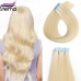 Stema 613 Blonde Straight Body Wave Tape In Extension Human Virgin Hair (20 pcs/set)