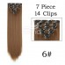 #2 #4 #6 Clips in Human Hair Extension Straight (7 pcs/set)