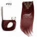 #Color Clips in Human Hair Extension Straight (18clips/8pcs/set)