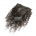 Clips in Human Hair extension Deep Wave (7 pcs/set)