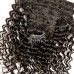 Clips in Human Hair extension Deep Wave (7 pcs/set)