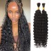 Stema Bulk Hair Extensions For Boho Box Braid Straight Deep Wave No Weft For Black Women Braiding