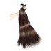 Stema 1kg(10pcs) Wholesale Deals #2 Brown Raw Hair Bulk Natural Straight Hair Extensions For Braid