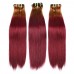 Double Drawn Highlight #4/99J Bone Straight Virgin Hair Bundles