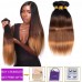 T1B/4/30 Ombre Color Hair Straight Virgin Hair Bundles