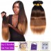 T1B/4/30 Ombre Color Hair Straight Virgin Hair Bundles