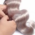 Stema 1B/Grey Body Wave Virgin Hair Bundles With 4x4 Lace Closure