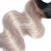 Stema 1B/Grey Body Wave Virgin Hair Bundles With 4x4 Lace Closure