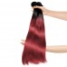 Ombre red hair weave black to fall red fashion color hair