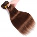 Stema Hair #4 Brown Color Straight Raw Virgin Hair Bundles