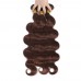 Stema Hair #4 Brown Color Body Wave Raw Virgin Hair Bundles