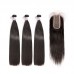 Stema Straight Virgin Hair With 2x6 Deep Part Transparent Lace Closure