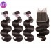 Stema Virgin Body Wave Hair With 6x6 HD & Transparent Lace Closure