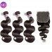 Stema Virgin Body Wave Hair With 6x6 HD & Transparent Lace Closure