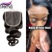 Stema Virgin Body Wave Hair With 6x6 HD & Transparent Lace Closure