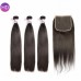 Stema Virgin Straight Hair With 6x6 HD & Transparent Lace Closure