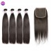 Stema Virgin Straight Hair With 6x6 HD & Transparent Lace Closure