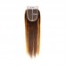 Double Drawn Piano Color Highlight #4/27 Straight Bundles With 4x4 Lace Closure Human Hair