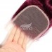 #99J Virgin Hair Body Wave Bundles With 4x4 Transparent Lace Closure