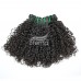 Stema Double Drawn Pissy Curly Virgin Human Hair With 4x4 Lace Closure