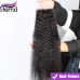 Stema Virgin Kinky Straight Hair With 5x5 HD & Transparent Lace Closure