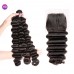 Stema Virgin Loose Deep Hair With 5x5 HD & Transparent Lace Closure