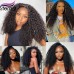 Stema Virgin Kinky Curly Hair With 13x4 HD & Transparent Lace Frontal