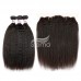 Stema Virgin Kinky Straight Hair With 13x4 HD & Transparent Lace Frontal