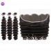 Stema Virgin Loose Deep Hair With 13x4 HD & Transparent Lace Frontal