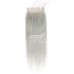 Stema Grey Straight Virgin Hair With 4x4 Regular Lace Closure 