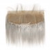 Stema Grey Straight Virgin Hair With 13x4 Regular Lace Frontal 