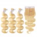 613 Virgin Hair Bundles Body Wave With 6x6 Lace Closures