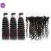 Virgin Deep Wave Hair Bundles With 13X4 HD Lace & Transparent Lace