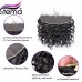 Stema Hair Virgin Water Wave Hair Bundles With 13x4 Medium Brown Lace Frontal 