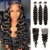 Stema Hair 4x4 Closure With Bundle Loose Deep Virgin Hair 