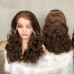 Stema #4 Brown Double Drawn Bouncy Curl 13x4 Transparent Lace Frontal Wig 250% Density