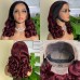 Stema #1b/99j Double Drawn Bouncy Curl 13x4 Transparent Lace Frontal Wig 250% Density